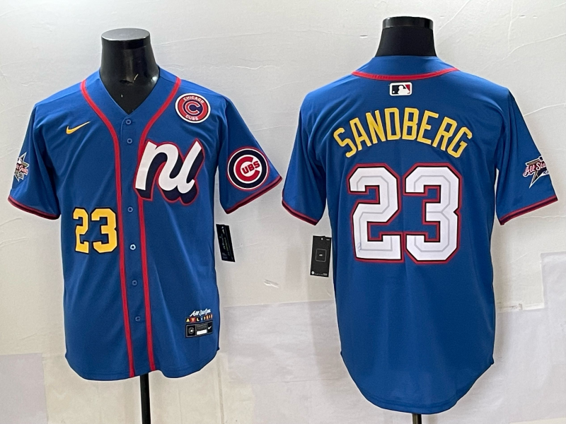 Men Chicago Cubs #23 Sandberg blue Nike MLB All Star 2025 Jersey 04->chicago cubs->MLB Jersey
